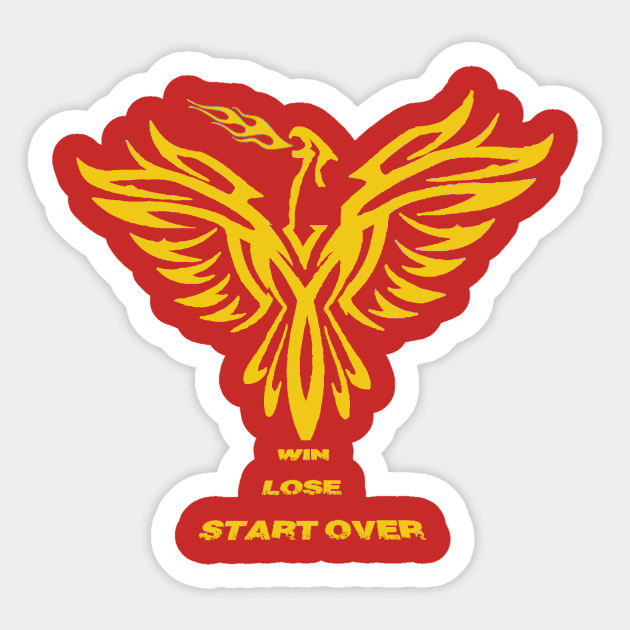 Gold Phoenix Sticker by darklogos